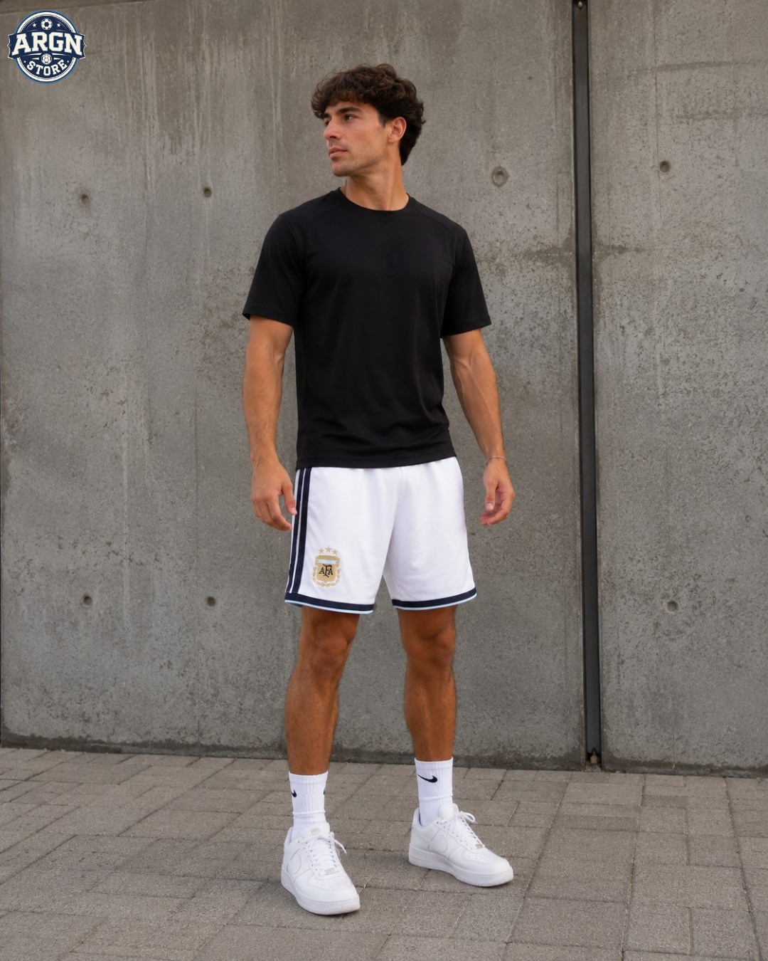 Pantalón Corto Blanco Selección Argentina 26'