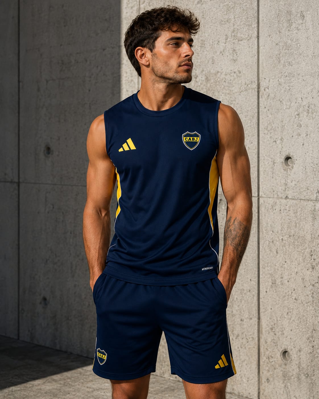 Equipacion Entrenamiento Tirantes Boca Juniors Azul