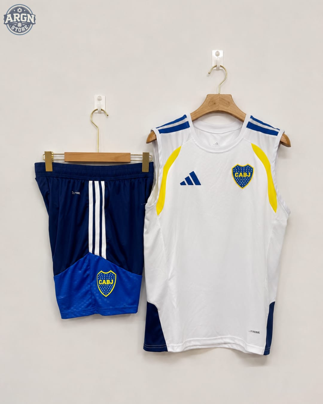 Equipacion Entrenamiento Tirantes Boca Juniors Blanco