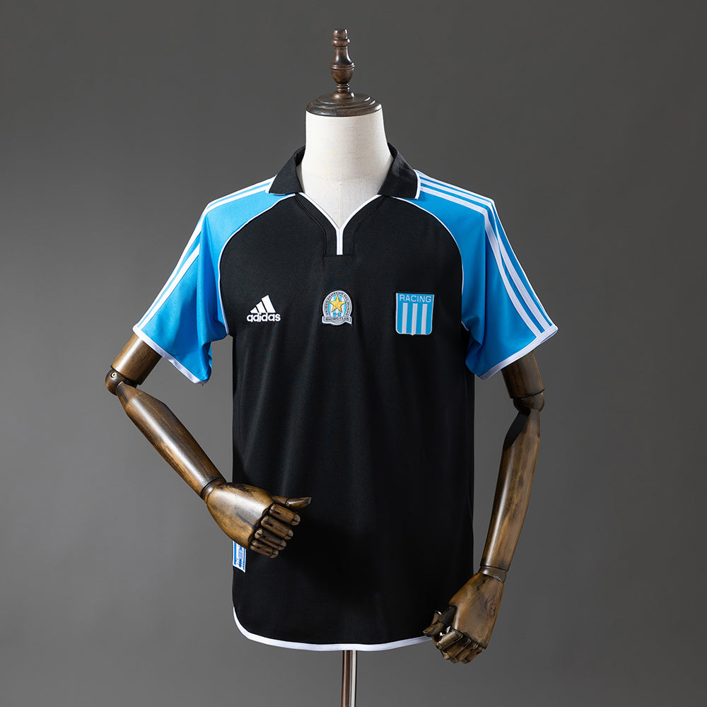 Camiseta Retro Racing Club de Avellaneda temporada 2000/2001 Negra