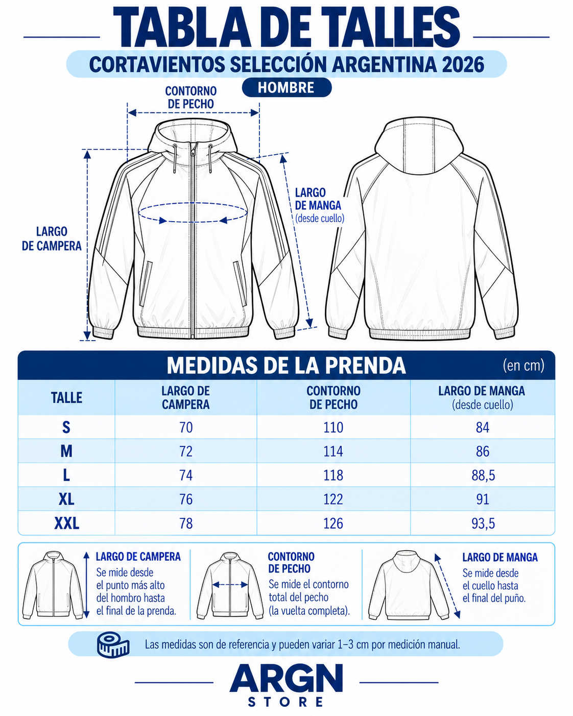 Cortavientos Selección Argentina 2026