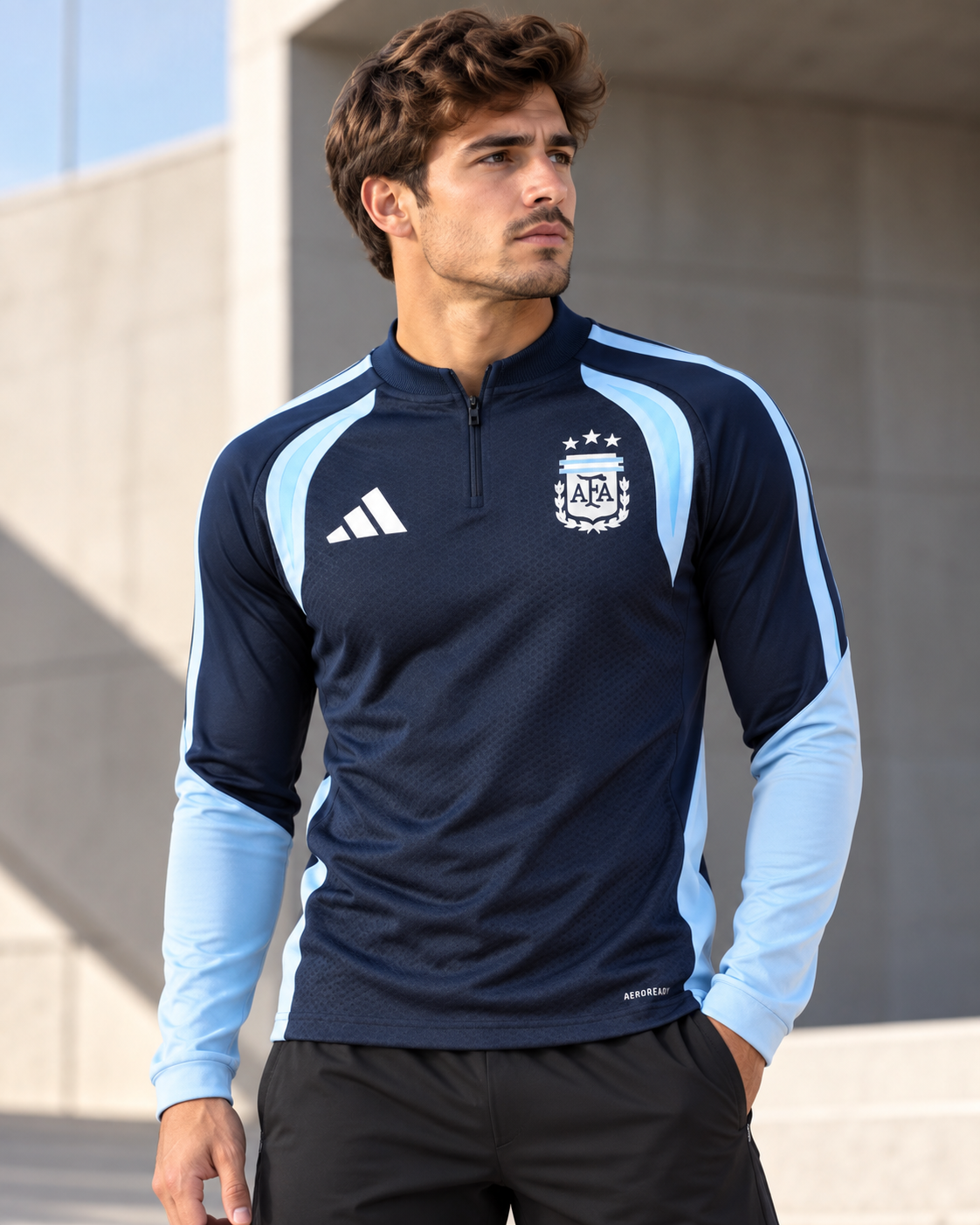 Camiseta de Entrenamiento Argentina 2026 – Manga Larga | Versión Player